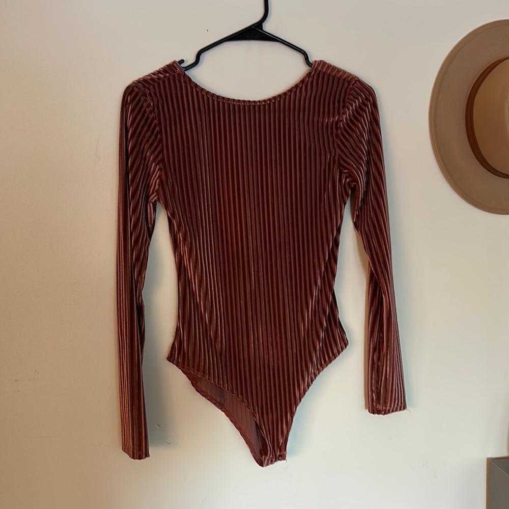 Charlotte Russe Open Back Bodysuit